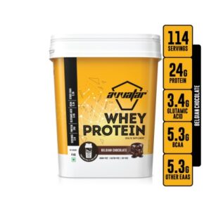 Avatar Whey Protein | 4KG | Belgian Chocolate Flavor | Made from 100% fresh cow's milk